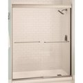 Maax Aura Shower Door, Clear Glass, Tempered Glass, Semi Frame, 2Panel, Glass, 14 in Glass 135665-900-305-00